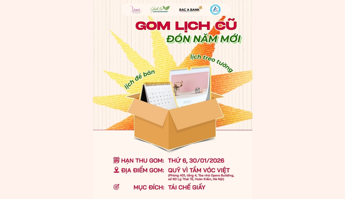 Gom lịch cũ - Đón năm mới 2026 cùng Quỹ Vì Tầm Vóc Việt